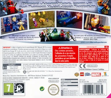 LEGO Marvel Super Heroes - L'Univers en Peril (France) (En,Fr,De,Es,It,Nl,Da) box cover back